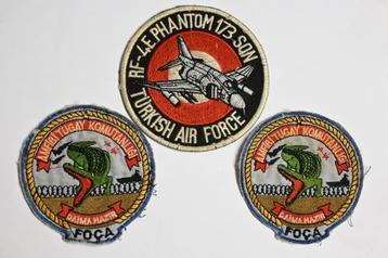 3x patch Turkije embleem luchtmacht en amfibische eenheid  beschikbaar voor biedingen