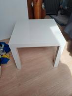 Lack tafel (50x50cm), hoogglans wit, Minder dan 45 cm, Minder dan 55 cm, Zo goed als nieuw, Hout