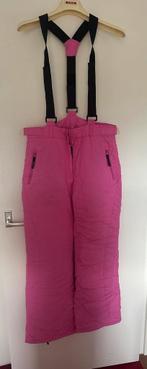 Roze Ski Broek met Bretels - Maat l, Ophalen of Verzenden, Zo goed als nieuw, Maat 42/44 (L), Broek