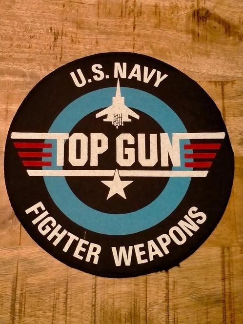U.S. Navy Top Gun vintage kleding backpatch embleem logo 2, Hobby en Vrije tijd, Naaien en Fournituren, Zo goed als nieuw, Verzenden