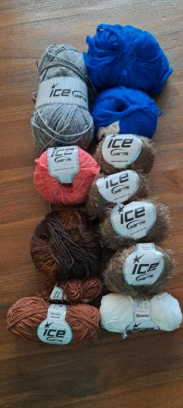 Restpartij Iceyarns Garen met Wol/ acryl/ alpaca  beschikbaar voor biedingen