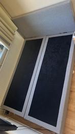 Boxspring grijs 140x200 cm, Huis en Inrichting, Slaapkamer | Bedden, Grijs, Stof, 140 cm, Zo goed als nieuw