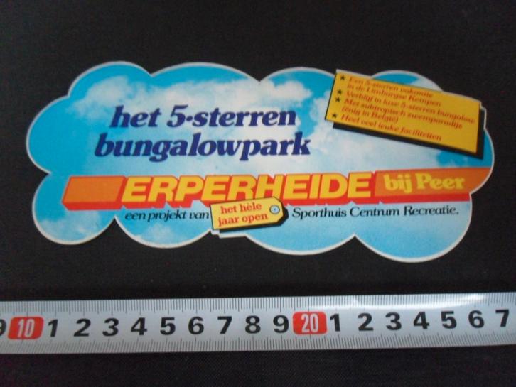 sticker Sporthuis Centrum Recreatie België ERPERHEIDE Peer, Hobby en Vrije tijd, Stickers en Plaatjes, Zo goed als nieuw, Sticker