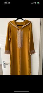 Okergele jellaba, Kleding | Dames, Gelegenheidskleding, Overige typen, Geel, Ophalen of Verzenden, Zo goed als nieuw