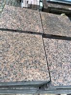 Graniet terrastegel . totaal 33,5 m2 , ruim 200 tegels en 3, Ophalen, Gebruikt, Terrastegels, Natuursteen