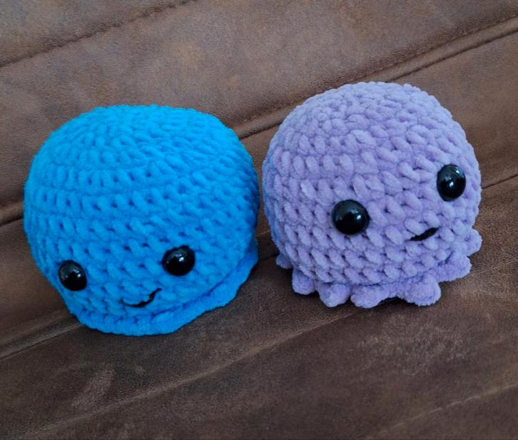 Gehaakte Knuffel Octopus, Kinderen en Baby's, Speelgoed | Knuffels en Pluche, Nieuw, Overige typen, Ophalen