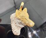 Prachtige 14 karaats gouden wolf hanger met korting, Ophalen of Verzenden, Nieuw, Goud, Goud