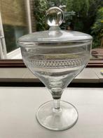 compote schaal met deksel, Antiek en Kunst, Antiek | Glas en Kristal, Ophalen of Verzenden
