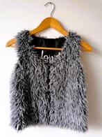 NIEUW Jilly stoer fluffy zwart grijs vest, maat 146/152, Meisje, Nieuw, Ophalen of Verzenden, Trui of Vest
