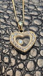 Prachtige Hart hanger met ketting 14karaat goud, Ophalen of Verzenden, Nieuw, Goud, Goud