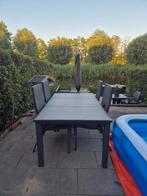 Tuinmeubelset. 1x tafel (200x100), 4x stoelen., Tuin en Terras, Tuinsets en Loungesets, Ophalen, Zo goed als nieuw