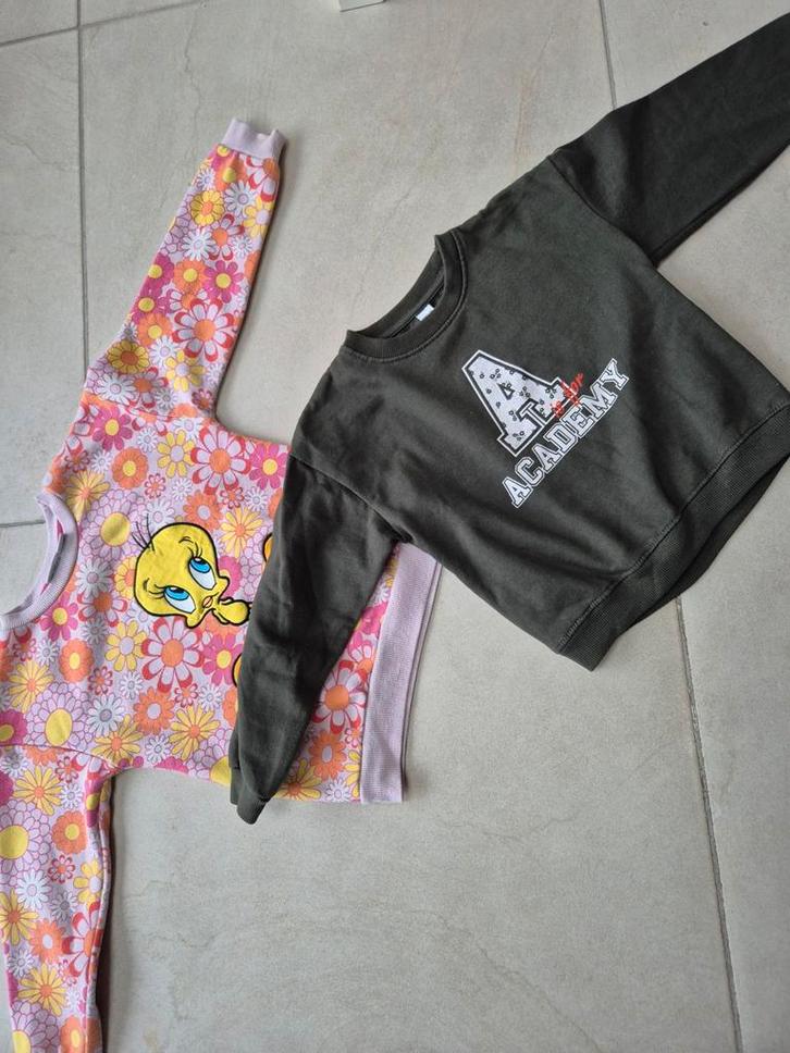 Looney Tunes trui met Tweety en groene trui Zeeman, maat 122, Kinderen en Baby's, Babykleding | Maat 80, Gebruikt, Meisje, Truitje of Vestje