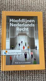 Prof.Mr.C.J. Loonstra - Hoofdlijnen Nederlands recht, Ophalen of Verzenden, Zo goed als nieuw, Prof.Mr.C.J. Loonstra
