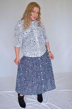 jurk oversized vintage maat 44 46 polkadot jaren 60, Kleding | Dames, Jurken, Blauw, Maat 42/44 (L), Ophalen of Verzenden, Zo goed als nieuw