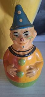 Antieke Roly Poly Schoenhut clown tuimelaar papier maché, Ophalen of Verzenden