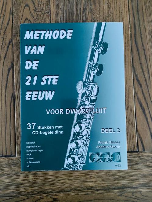 Methode van de 21ste eeuw - dwarsfluit, Muziek en Instrumenten, Bladmuziek, Zo goed als nieuw, Les of Cursus, Ophalen of Verzenden