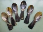 ( 6 x) echt Buffelhoorn Indonesische Lepels voor o.a. Amuse, Antiek en Kunst, Verzenden