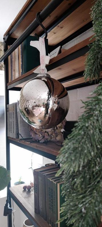 ​NIEUW! XXL Kerstbal Rivièra Maison Silver Mercury Glass 30Ø beschikbaar voor biedingen