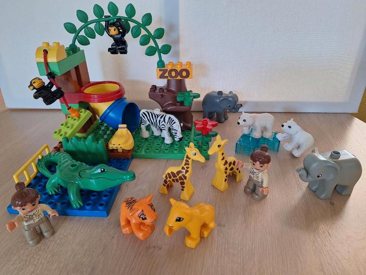 Duplo: 4961 Speelse dierentuin, Town Zoo, extra dieren enz., Kinderen en Baby's, Speelgoed | Duplo en Lego, Zo goed als nieuw