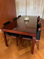 Art Deco Schuitema Eettafel + 6 Stoelen Decoforma Serie, Ophalen, Gebruikt, 50 tot 100 cm, Vijf personen of meer
