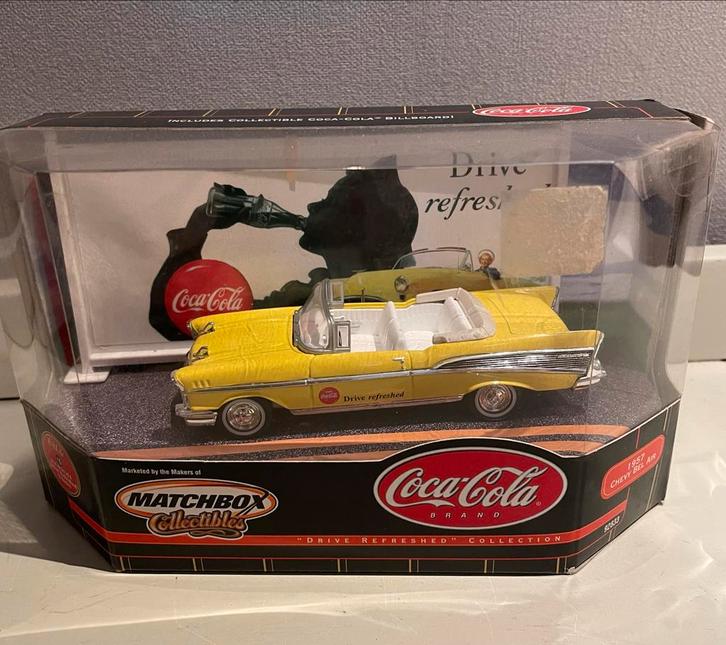 Matchbox Chevy Bel Air 1957 Coca Cola, Hobby en Vrije tijd, Modelauto's | 1:18, Nieuw, Auto, Ophalen of Verzenden