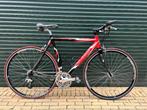 Jan Janssen Vector Race fiets met recht stuur, Fietsen en Brommers, Fietsen | Racefietsen, Gebruikt, Aluminium, Meer dan 20 versnellingen