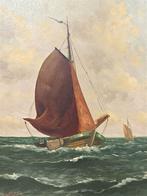 A5772 A. Broekman Zeilschip Schilderij, Ophalen of Verzenden