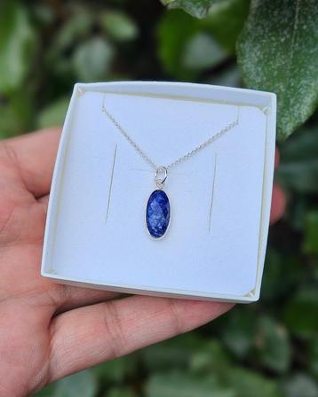 Lapis Lazuli Ketting - Echt Zilver beschikbaar voor biedingen