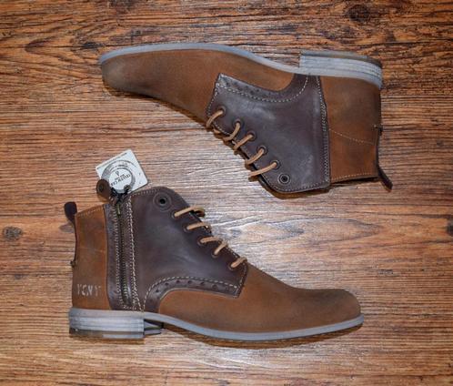 YELLOW CAB - leren enkelboots Tanner Tan - maat 41, Kleding | Heren, Schoenen, Nieuw, Boots, Overige kleuren, Ophalen of Verzenden