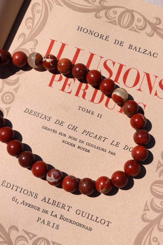 Ketting met Rode Jaspis & 925 Zilver, Sieraden, Tassen en Uiterlijk, Kettingen, Nieuw, Zilver, Ophalen of Verzenden