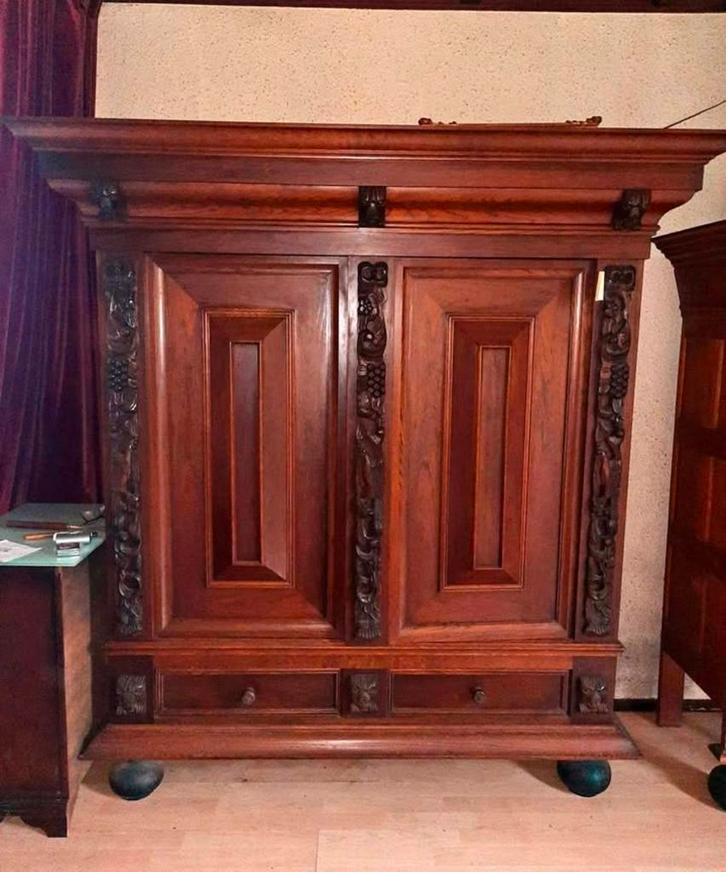 Originele Groenlose kast, Antiek en Kunst, Antiek | Meubels | Kasten, Ophalen of Verzenden