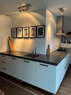 Tulp Keuken met Quooker en inbouwapparatuur, Huis en Inrichting, Keuken | Complete keukens, Ophalen, Gebruikt, Wit, Hoekkeuken