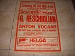 Prachtige poster Concertgebouw Amsterdam 1919, Ophalen of Verzenden, Gebruikt, A1 t/m A3, Muziek