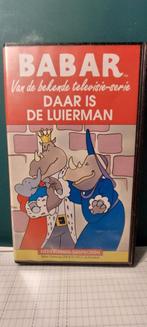 vintage jaren 90 videoband vhs babar daar is de luierman, Cd's en Dvd's, Alle leeftijden, Ophalen of Verzenden, Overige typen