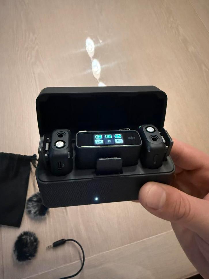 DJI Mic draadloos Complete Set!, Muziek en Instrumenten, Microfoons, Zo goed als nieuw, Overige typen, Draadloos, Ophalen of Verzenden
