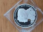 Nederland penning W en M 2007 zilver, Ophalen of Verzenden, Zilver