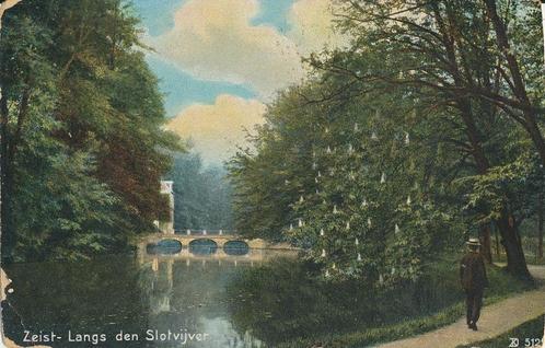 Zeist - Langs de Slotvijver [KRST005-6124, Verzamelen, Ansichtkaarten | Nederland, Gelopen, Utrecht, Voor 1920, Verzenden