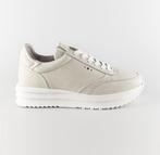 AQA maat 41 lerensneaker/rits licht beige - gratis verzenden, Kleding | Dames, Schoenen, Verzenden, Beige, Sneakers of Gympen
