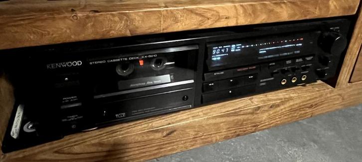 Kenwood cassettedeck KX-5010 Amorphous Heads Dolby etc, Audio, Tv en Foto, Cassettedecks, Enkel, Kenwood, Tiptoetsen, Tape counter