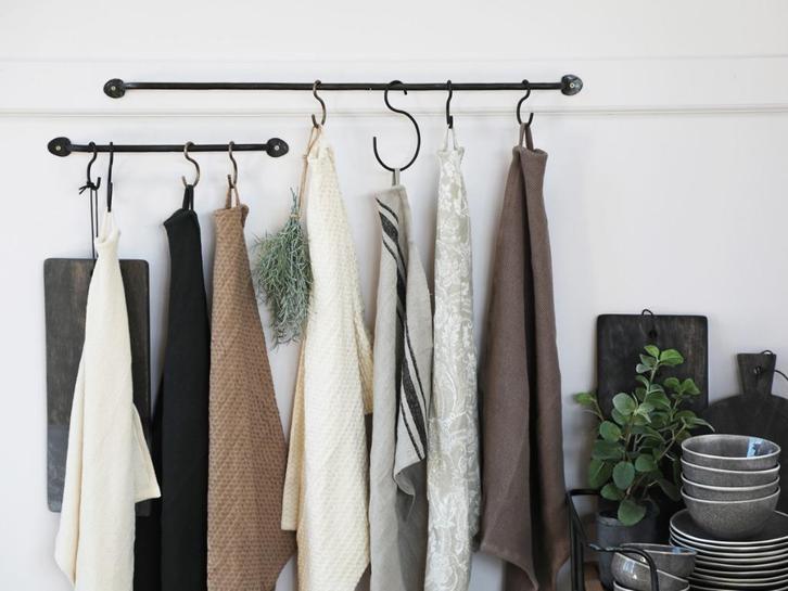 Handdoekrek -muur/wand sober smeedijzer- LANDELIJK, Huis en Inrichting, Badkamer | Badtextiel en Accessoires, Nieuw, Handdoekenrek