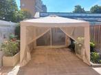 Partytent/ tuinpaviljoen taupe merk gazebo 3x3 meter, Tuin en Terras, Partytenten, Ophalen, Gebruikt, Opvouwbaar, Partytent