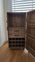 Dutchbone Lico Wijnkast, Huis en Inrichting, Woonaccessoires | Wijnrekken, Ophalen, Zo goed als nieuw, Hout, 75 cm of meer