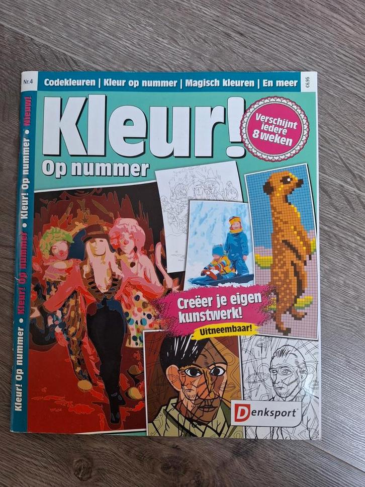 Kleuren op Nummer Boek Nr.4, Hobby en Vrije tijd, Denksport en Puzzels, Zo goed als nieuw, Puzzelboek, Ophalen of Verzenden