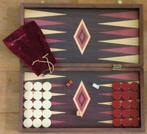 Backgammon in houten koffer. Manopoulos., Ophalen of Verzenden, Minder dan 500 stukjes, Zo goed als nieuw, Overige typen