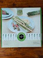 ASPERGEBORD met inzetschaaltje 2x, Nieuw, Ophalen of Verzenden, Bord(en), Effen