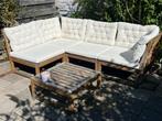 Houten IKEA loungeset incl kussens, Tuin en Terras, Tuinsets en Loungesets, Ophalen, 5 zitplaatsen, Gebruikt, Loungeset