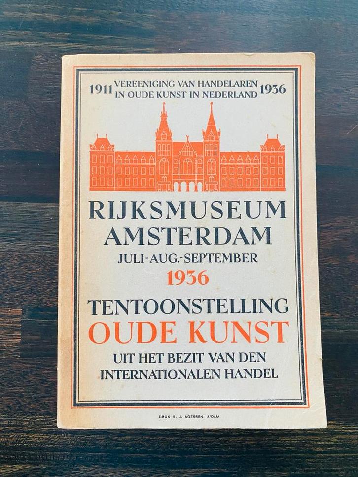 Rijksmuseum Amsterdam 1936 Tentoonstelling Catalogus, Boeken, Catalogussen en Folders, Gelezen, Catalogus, Ophalen of Verzenden