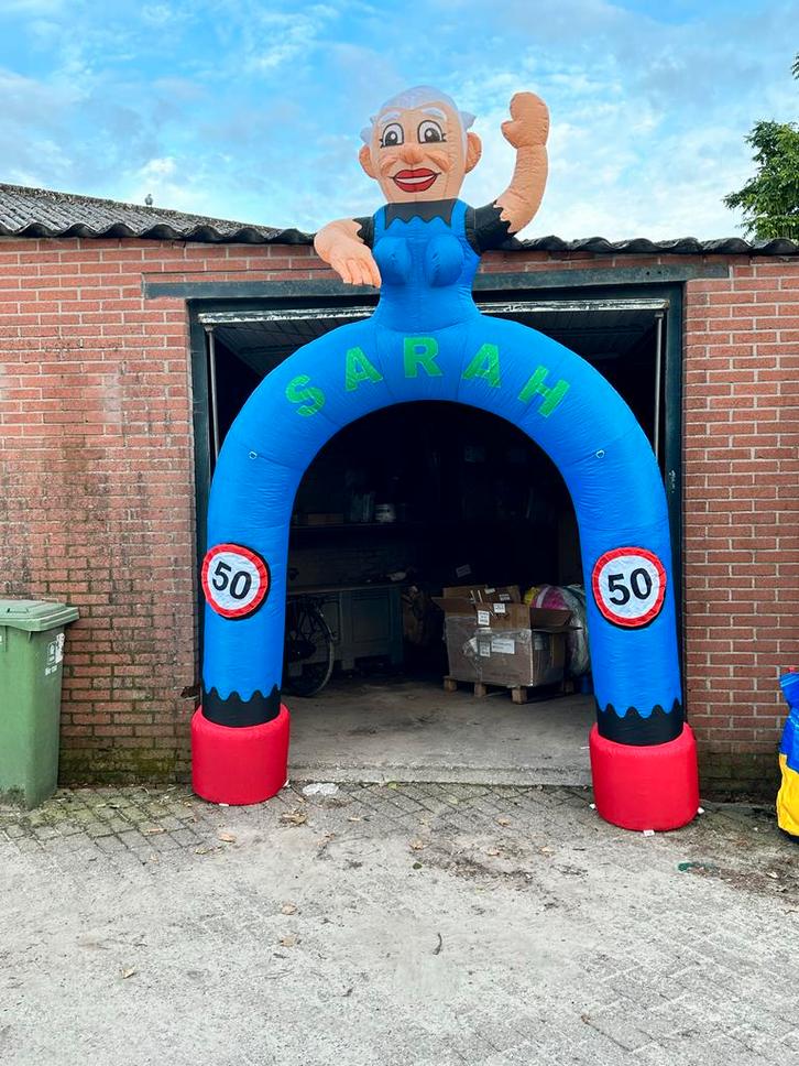 4 Springkussens met Aanhanger, Haspels & Toebehoren, Kinderen en Baby's, Speelgoed | Buiten | Springkussens, Gebruikt, Ophalen