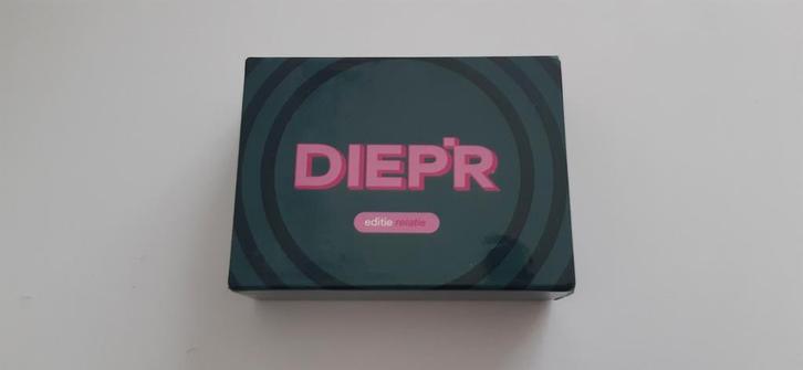 Diep'r vragenspel - editie relatie, Hobby en Vrije tijd, Gezelschapsspellen | Kaartspellen, Zo goed als nieuw, Ophalen of Verzenden