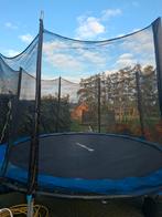Trampoline 366 cm met veiligheidsnet blauw, Ophalen, Gebruikt